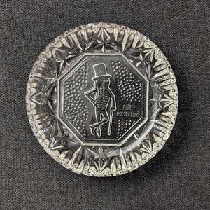 Vintage Mr. Peanut Glass Ashtray